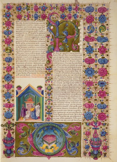 Fol.123r Öppning av den andra Makkabeerboken, från Borso d