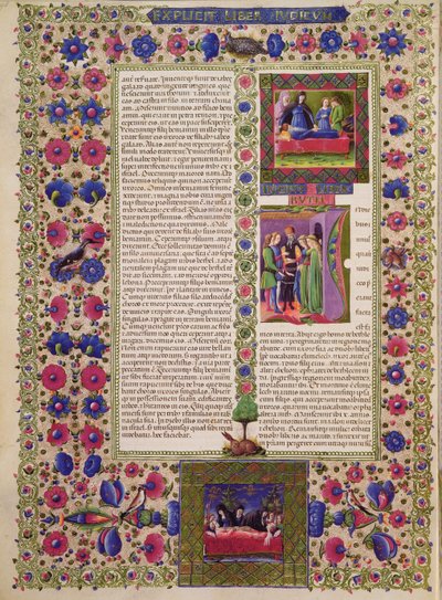 Fol.280r Öppning av Ruts bok, från Borso d