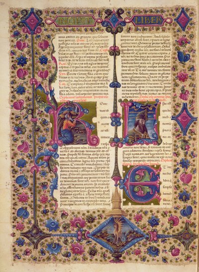 Fol.52v Öppning till profeten Baruchs bok, från Borso d