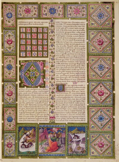 Fol.97r Öppning till profeten Micheas bok, från Borso d