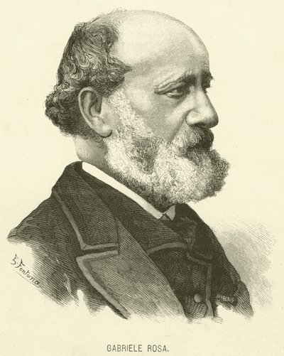 Gabriele Rosa (gravyr) av Italian School
