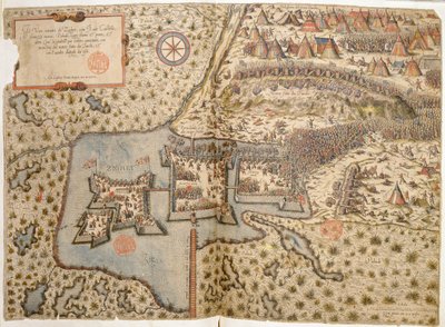 Översikt över slaget vid Szigetvar, 1566 av Italian School