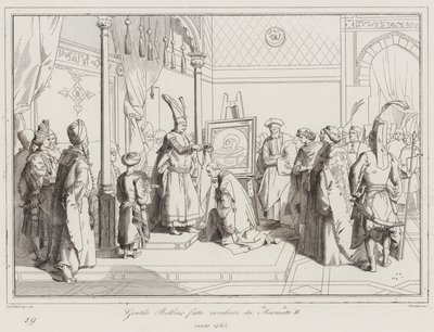 Gentile Bellino adlad av Mohammed II av Italian School