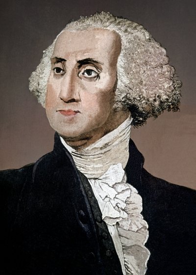 George Washington, ca 1880 (gravyr) av Italian School