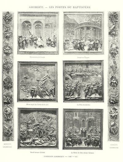 Ghiberti, Les Portes du Baptistere, Lorenzo Ghiberti av Italian School