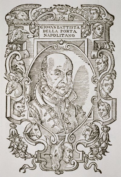 Giovanni Battista della Porta (1535-1615) från hans bok, Delle Celeste Fisionomia, Padua 1616, illustrerad i History of Magic, publicerad i slutet av 1800-talet av Italian School