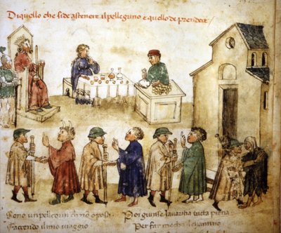 Hur pilgrimerna ska bete sig av Italian School