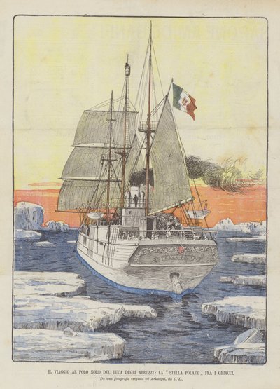 Resan till Nordpolen av Duca Degli Abruzzi, Polarstjärnan i isen av Italian School