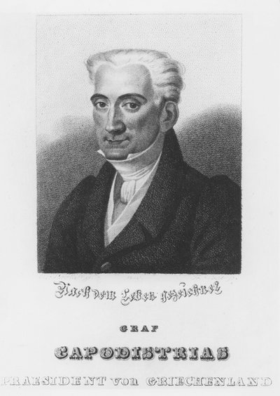 Ioannis Kapodistrias (gravyr) av Italian School