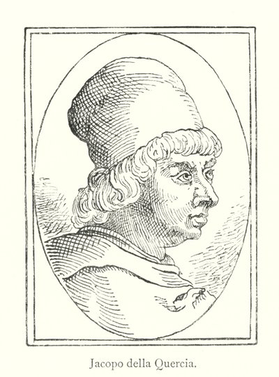 Jacopo della Quercia (gravyr) av Italian School