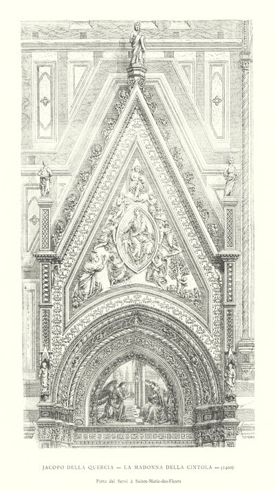 Jacopo della Quercia, Madonnan i bältet av Italian School
