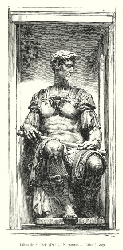 Julien de Medici, Duc de Nemours, Michel-Ange (gravyr) av Italian School