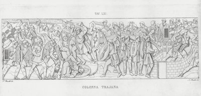 La Colonna Trajana, Trajanus kolumn (gravyr) av Italian School