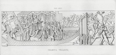 La Colonna Trajana, Trajanus kolumn (gravyr) av Italian School