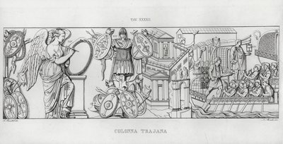 Trajanus kolumn, Trajanus kolumn (gravyr) av Italian School