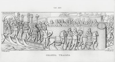Trajanus kolumn, Trajanus kolumn (gravyr) av Italian School