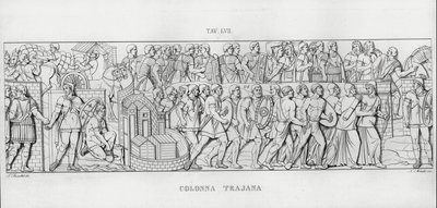 Trajanus kolumn, Trajanus kolumn (gravyr) av Italian School