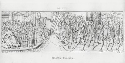 Trajanus kolumn, Trajanus kolumn (gravyr) av Italian School