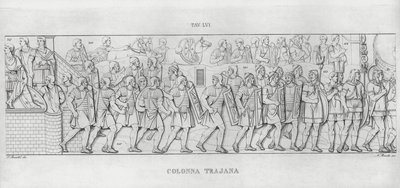 Trajanus kolumn, Trajanus kolumn (gravyr) av Italian School