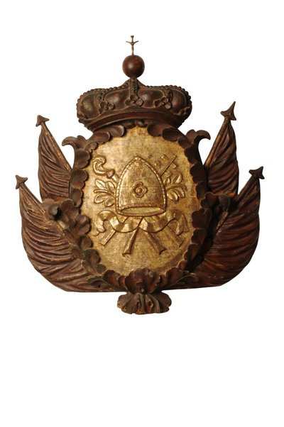 Stor barock rustningsristning, ca 1700 (trä) av Italian School