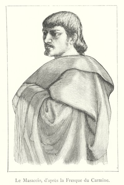 Masaccio, efter Carmine Fresco (gravyr) av Italian School