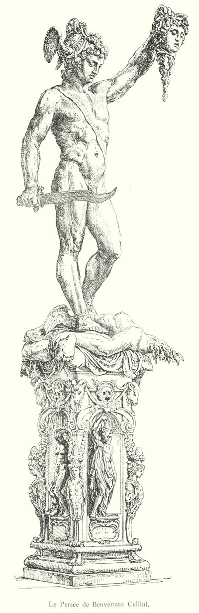 The Persee de Benvenuto Cellini (gravyr) av Italian School