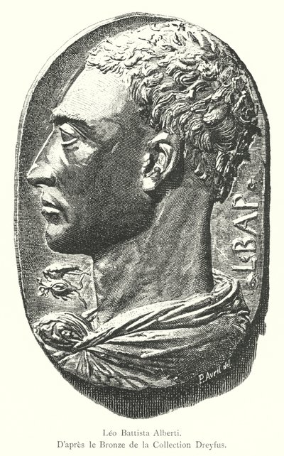 Leon Battista Alberti, Efter bronset i Dreyfus-samlingen (gravyr) av Italian School