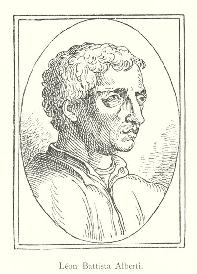 Leon Battista Alberti (gravyr) av Italian School