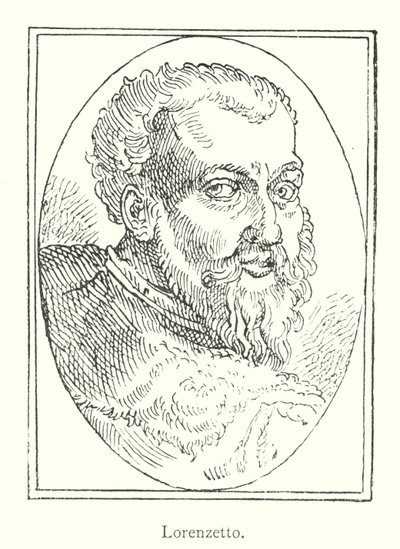 Lorenzetto (gravyr) av Italian School