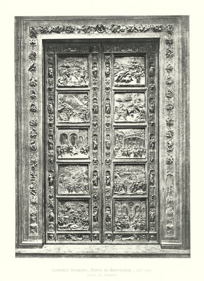 Lorenzo Ghiberti, Porte du Baptistere av Italian School