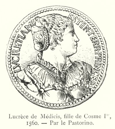 Lucrece de Medici, fille av Cosme Jer av Italian School