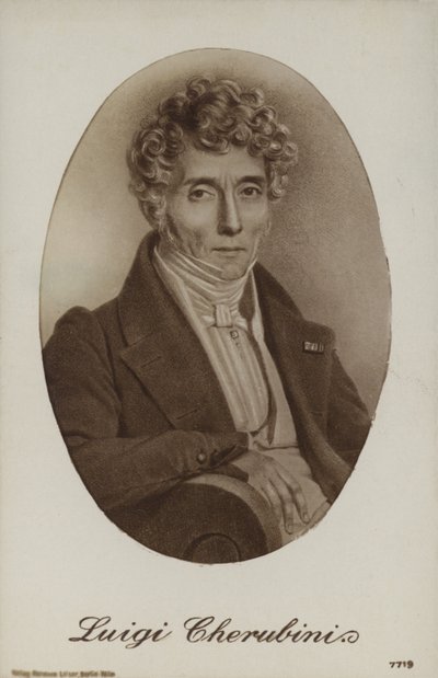 Luigi Cherubini, italiensk kompositör (1760-1842) av Italian School