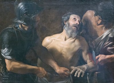 Saint Bartholomews martyrskap av Italian School
