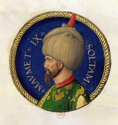 Mehmed II (1432-81) kallade Fatih, Erövraren av Italian School