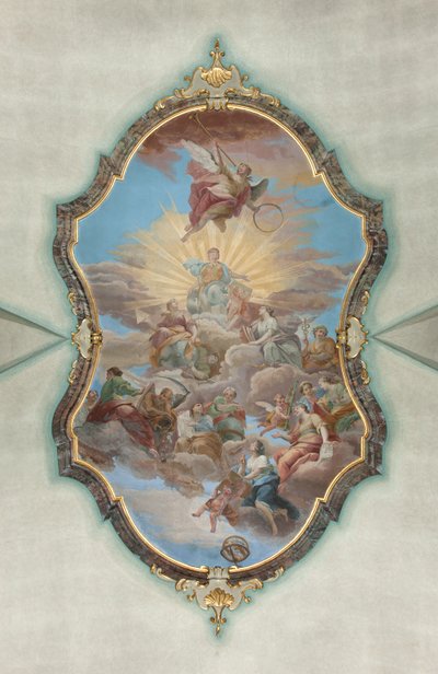 Milano, San Francesco da Paola-kyrkan, Fresco Hall Palazzo av Italian School
