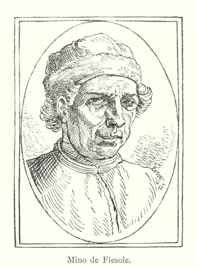 Mino de Fiesole (gravyr) av Italian School