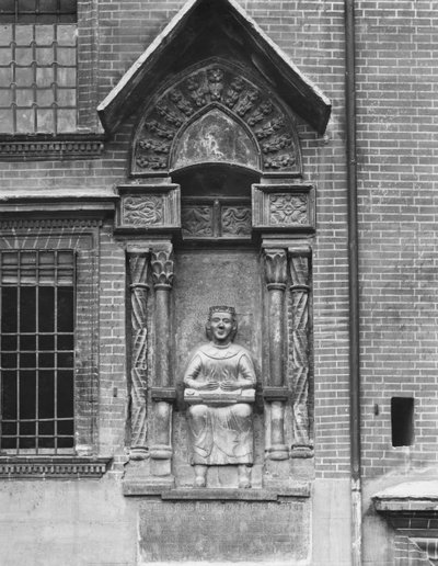 Monument till Virgil, Palazzo del Podesta, Piazza Dante, 1220 av Italian School