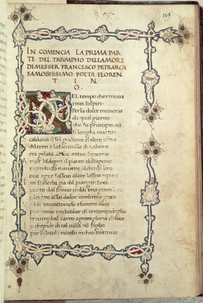 Ms.392 fol.149 The Triumph of Love, från 
