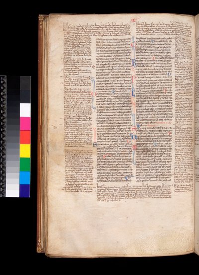 Ms 213. Gregory IX, Dekret med apparater av Bernard Botone av Parma, F.93v. Huvudtext i en gotisk bokhand (kullrotunda) av Italian School