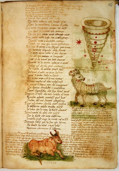 Ms Ital 483 P.4.7 f.156v Väduren och Oxen, från 