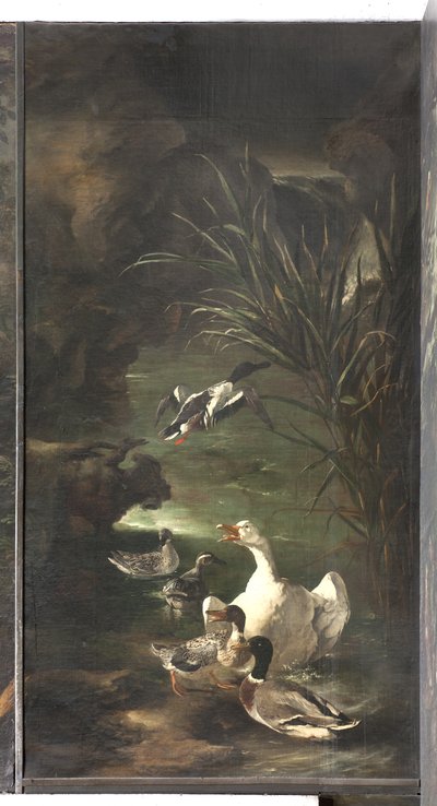 Myt om Orfeus: svan och ankor, c.1650-60 av Italian School