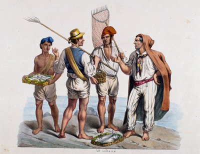 Napolitanska fiskare, Italien av Italian School