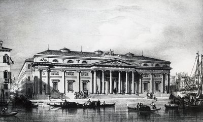 1800-talsprojekt för Venedigs konstakademi, gravyr, Italien 1800-talet av Italian School