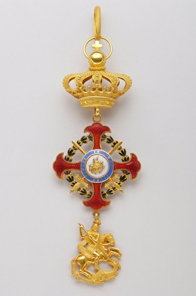 Orden Saint George of the Reunion: insignier tillhörande kungahusets suveräner (1800-1850) av Italian School