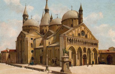 Padua / Padua: Sankt Antonius kyrka, Sankt Antonius basilika (chromolitho) av Italian School
