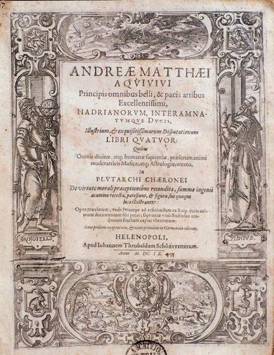 Sidan hämtad från Prince of War av Andrea Matteo Acquaviva av Italian School
