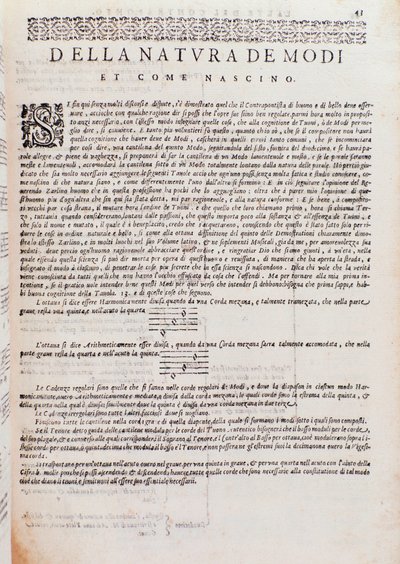 Sidan hämtad från The Art of Counterpoint av Giovanni Maria Artusi av Italian School