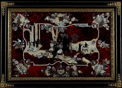 Panelintarsia tillverkad av Royal Manufacture i Neapel, Italien av Italian School