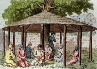 Persiska sufier, tidigt 1800-tal (färgstick) av Italian School