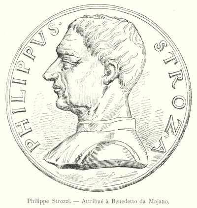 Philippe Strozzi, Attribut till Benedetto da Majano (gravyr) av Italian School